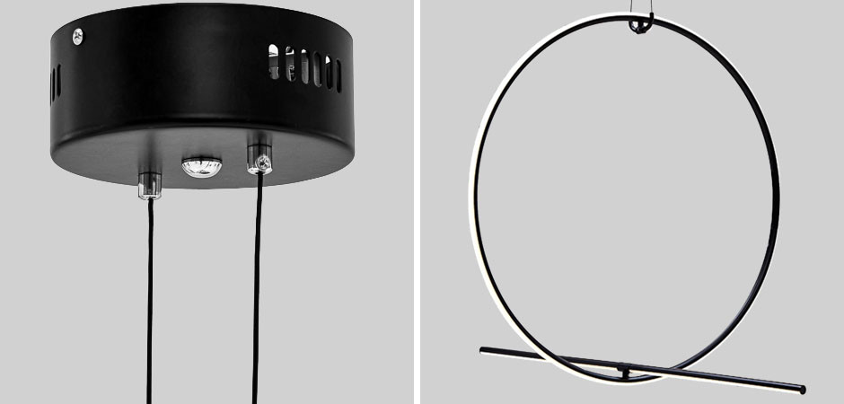 Подвесной светильник Black LED Circle Lamp