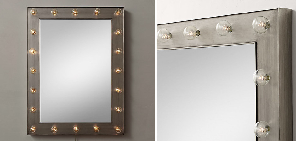 Зеркало с подсветкой ILLUMINATED Mirror Pewter