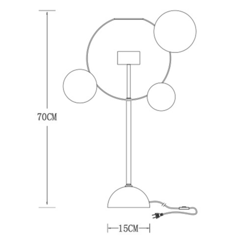 Настольная лампа Giopato & Coombes Bolle