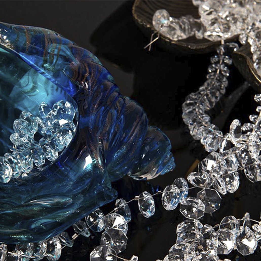 Статуэтка Glass Blue Shell