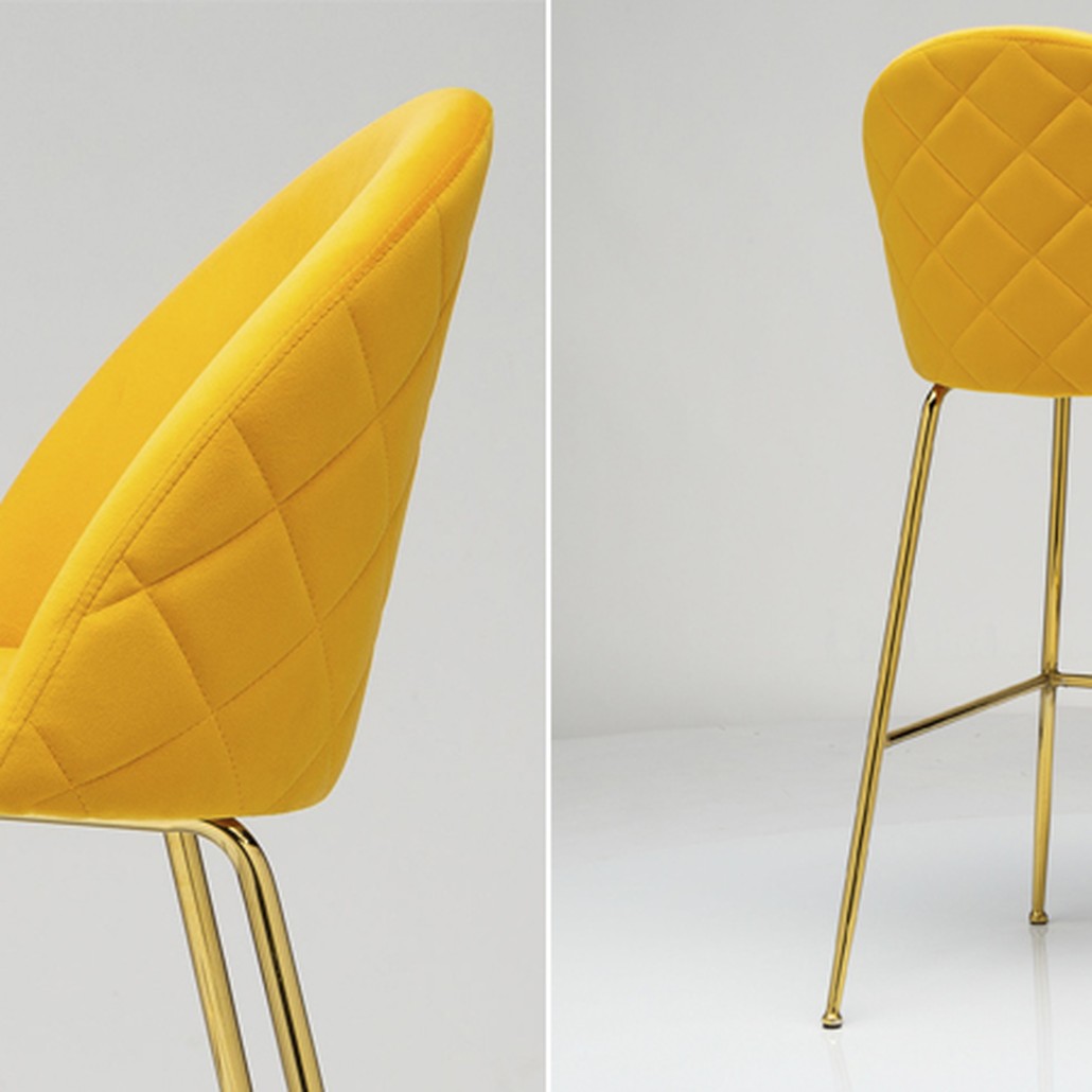 Барный стул Vendramin Bar Stool yellow