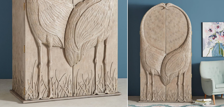 Шкаф ручная резьба Land & Sky Armoire