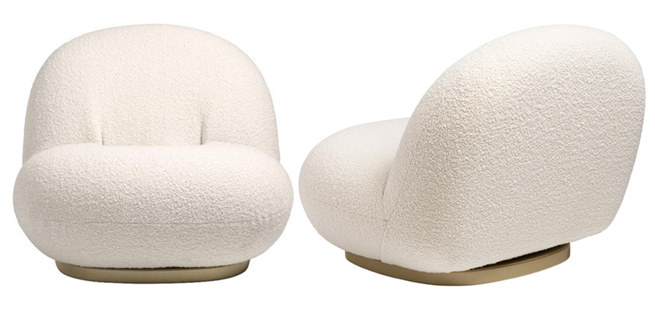 Кресло Pacha lounge chair ivory