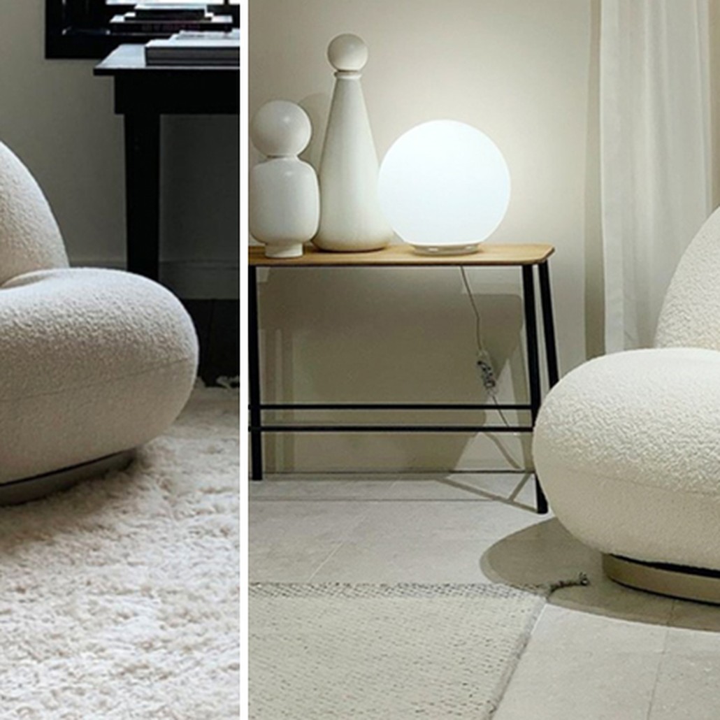 Кресло Pacha lounge chair ivory