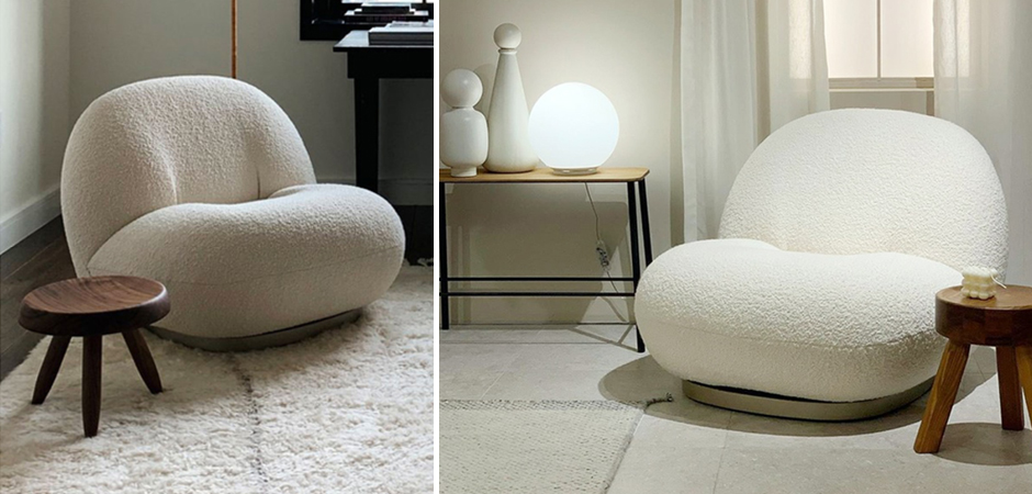 Кресло Pacha lounge chair ivory