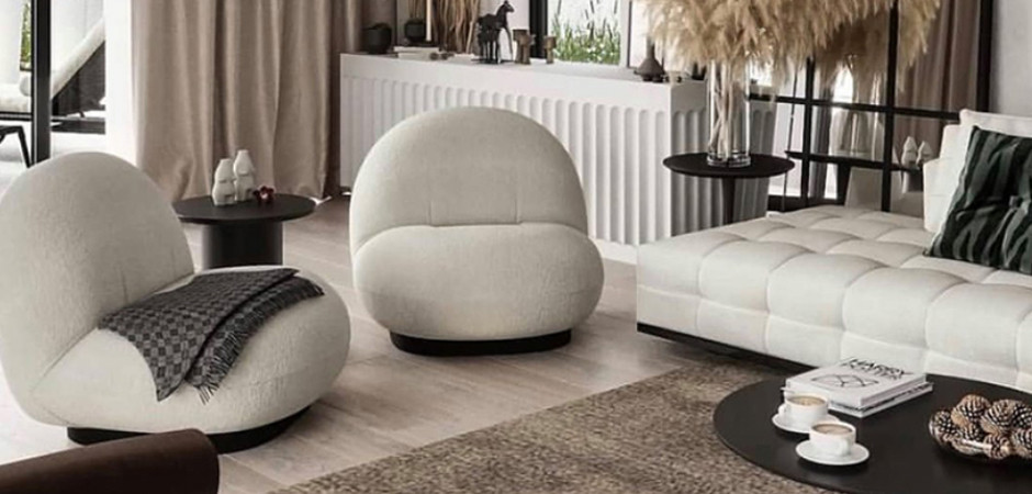 Кресло Pacha lounge chair ivory