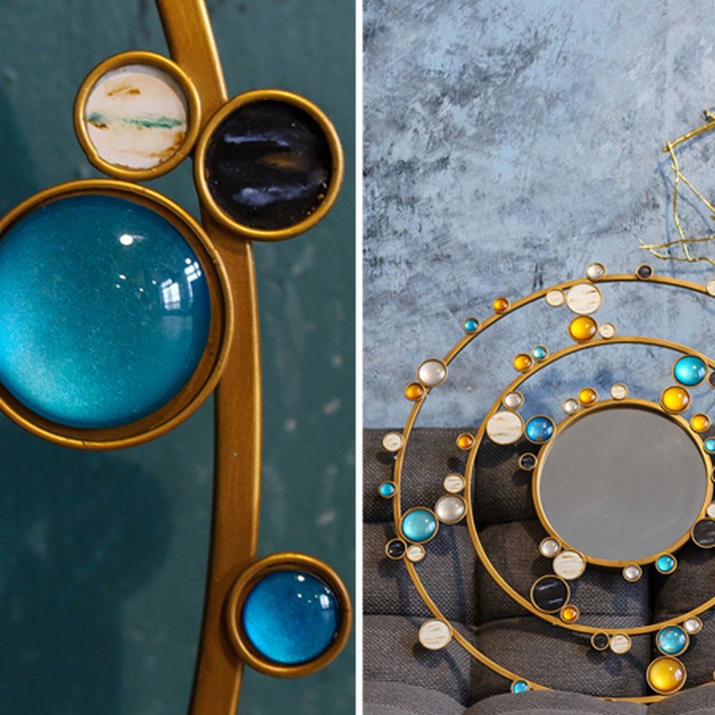 Зеркало Round Inserts Mirror
