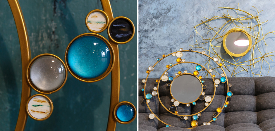 Зеркало Round Inserts Mirror