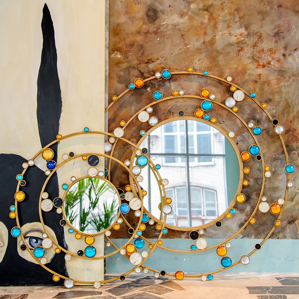 Зеркало Round Inserts Mirror