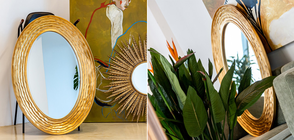 Зеркало Golden Waves Oval Mirror