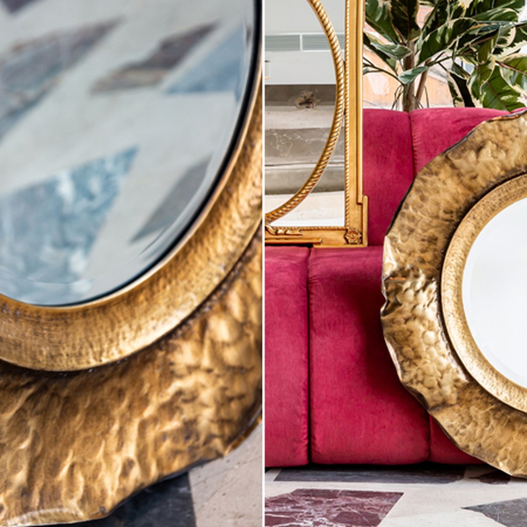 Зеркало Chlodio Aged Gold Mirror