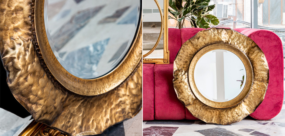 Зеркало Chlodio Aged Gold Mirror