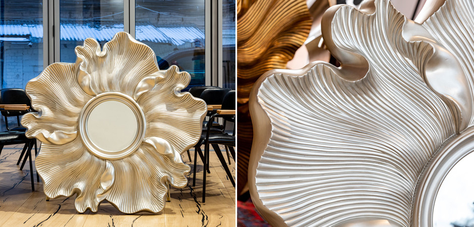 Зеркало Silver Flower Mirror