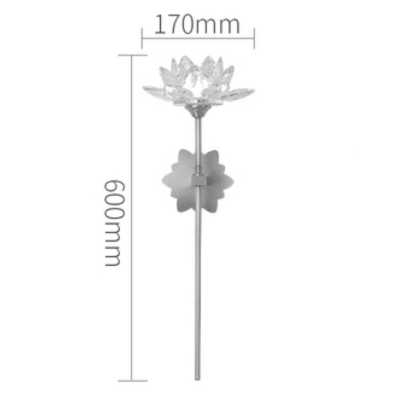Бра Хрустальный Цветок Лотоса Lotus flower Wall Clear Glass D