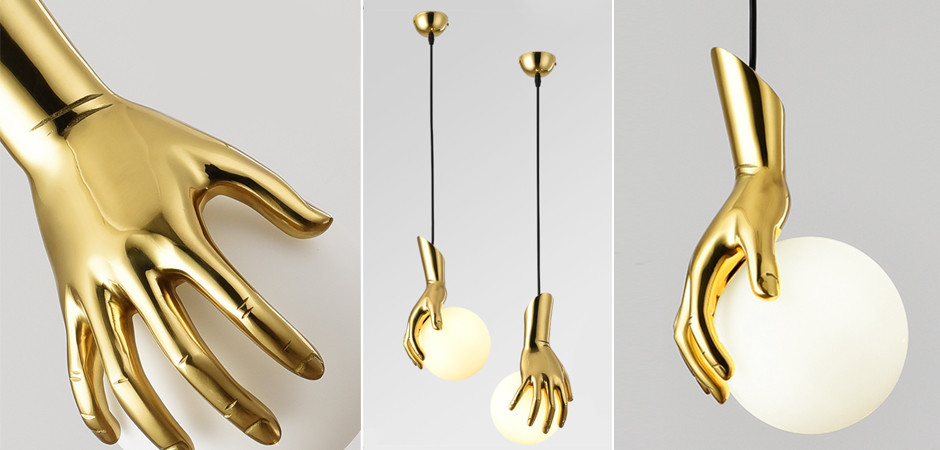 Подвесной светильник Золотая рука Gold Hand Pendant lamp