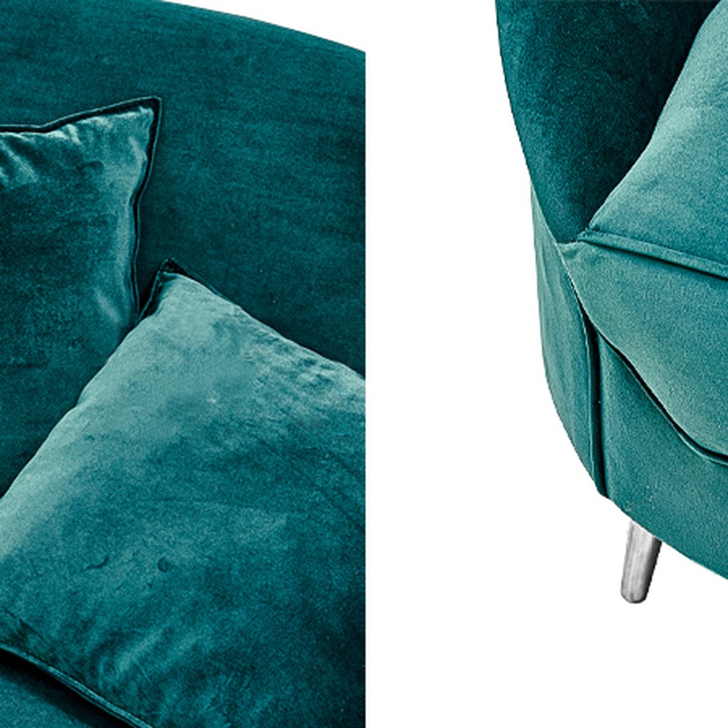 Диван Paulet Sofa Изумрудный велюр
