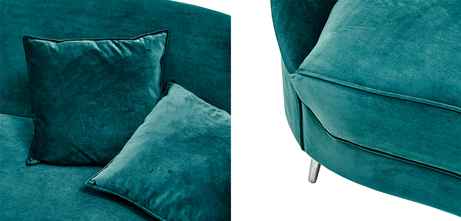 Диван Paulet Sofa Изумрудный велюр