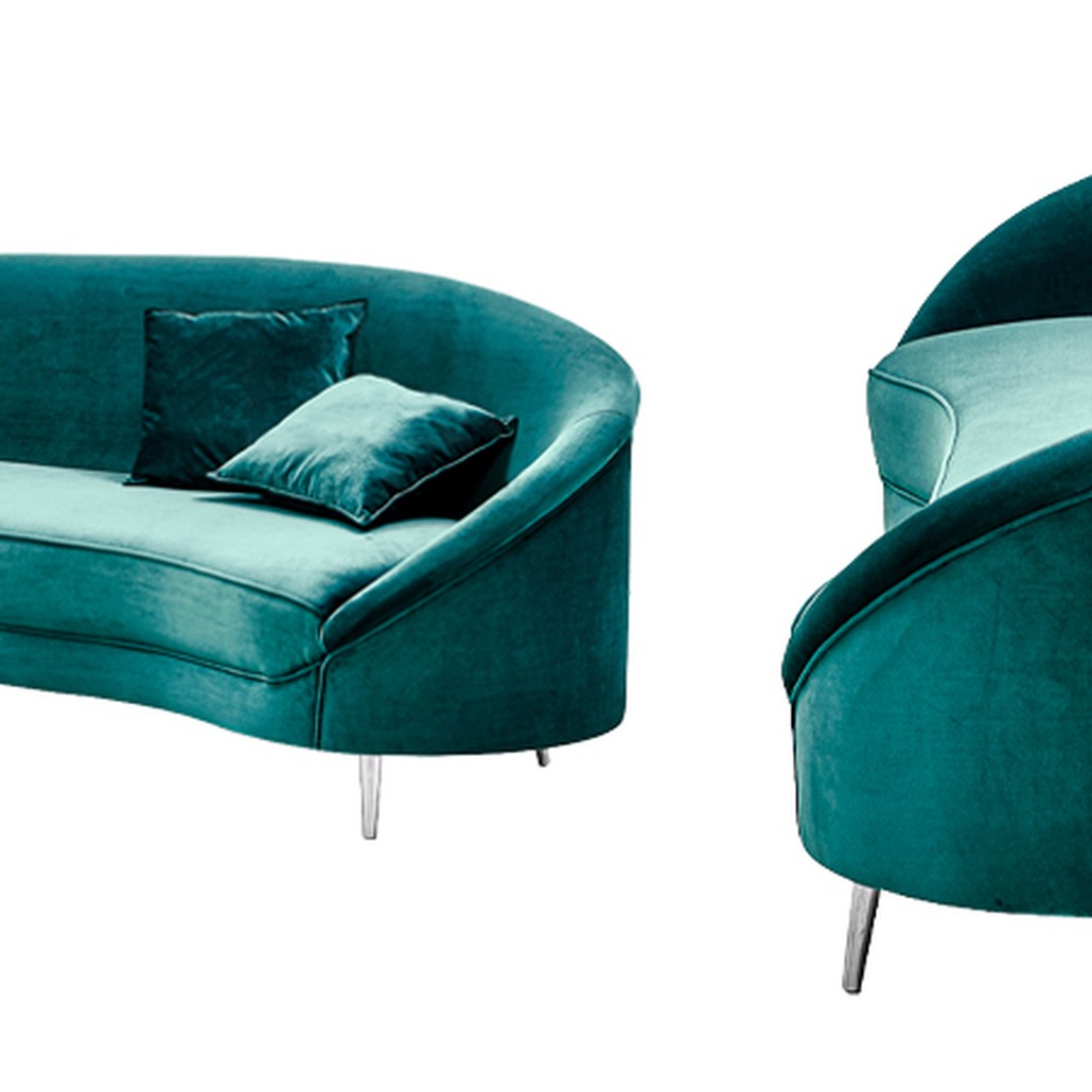 Диван Paulet Sofa Изумрудный велюр