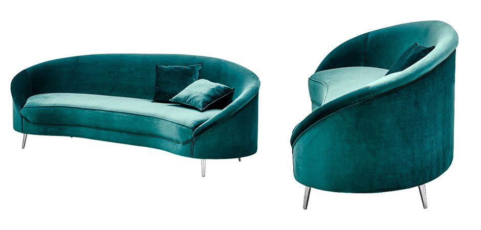 Диван Paulet Sofa Изумрудный велюр