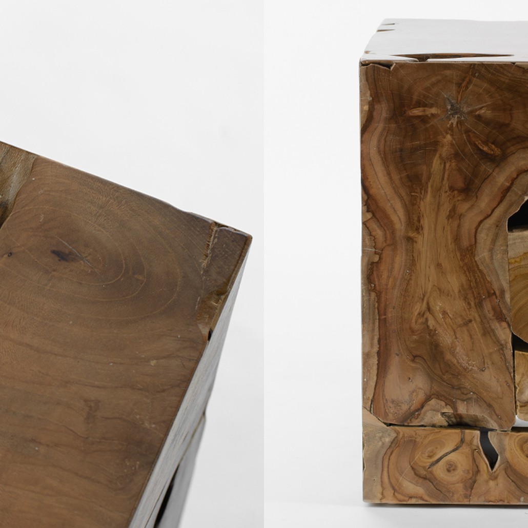 Приставной стол Wooden Cube Side Table