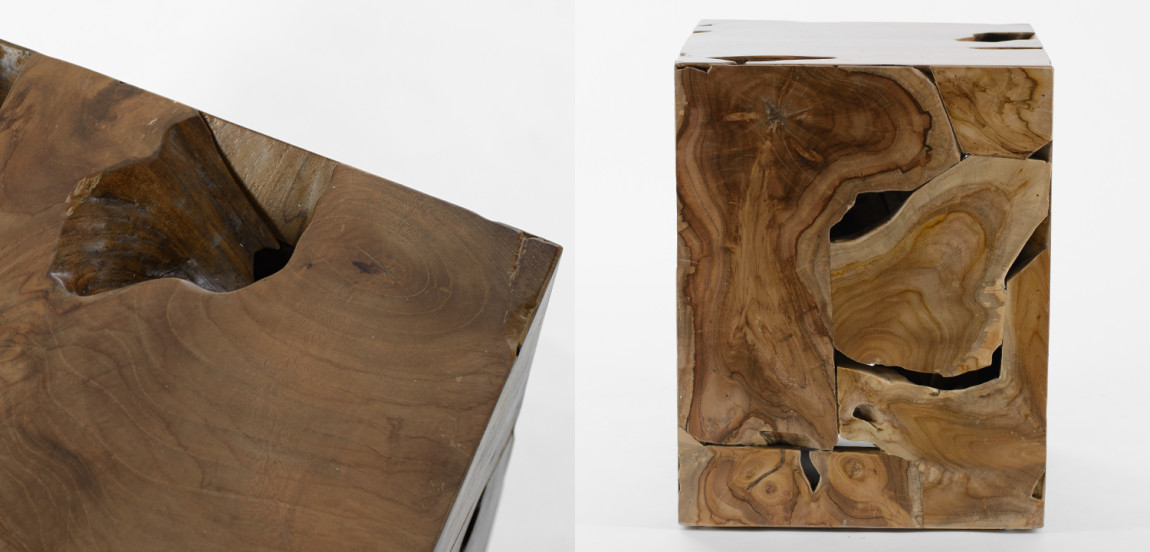 Приставной стол Wooden Cube Side Table