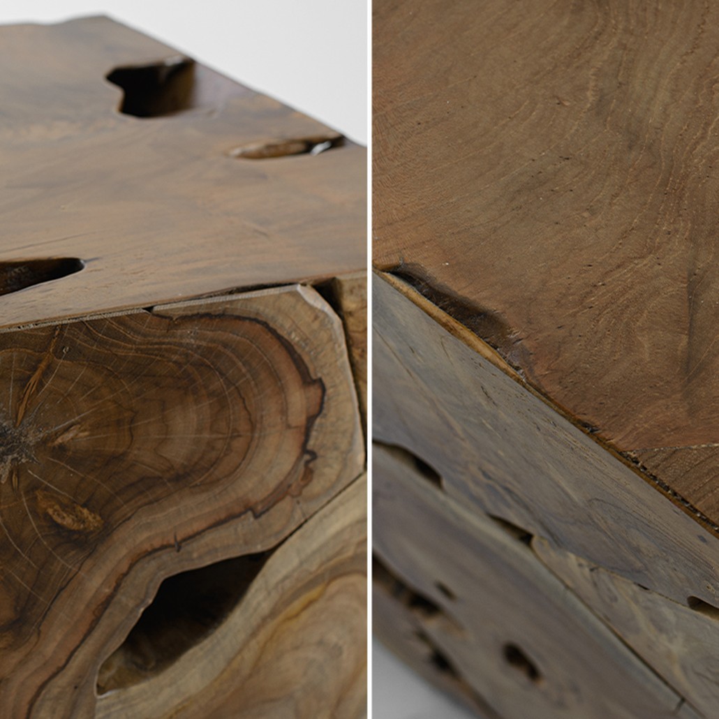 Приставной стол Wooden Cube Side Table