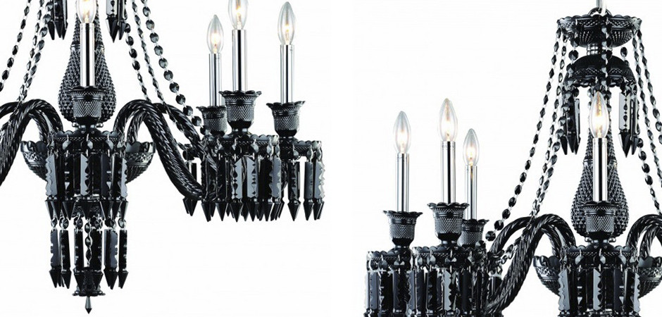 Люстра BACCARAT Zenith Midnight Chandelier 8