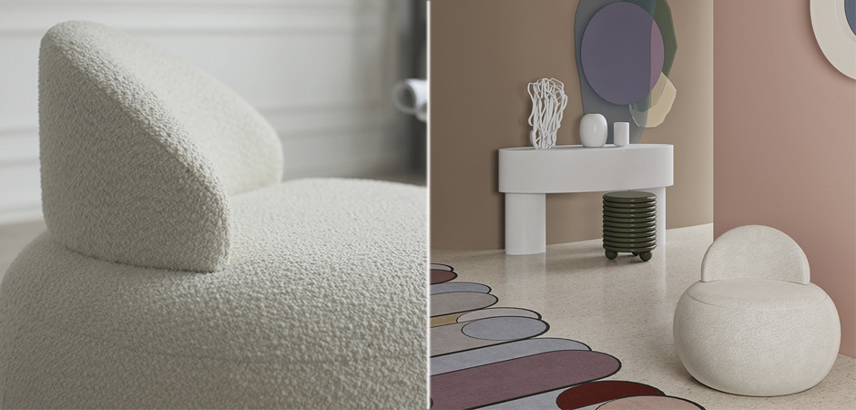 Кресло Boucle Snowball Armchair