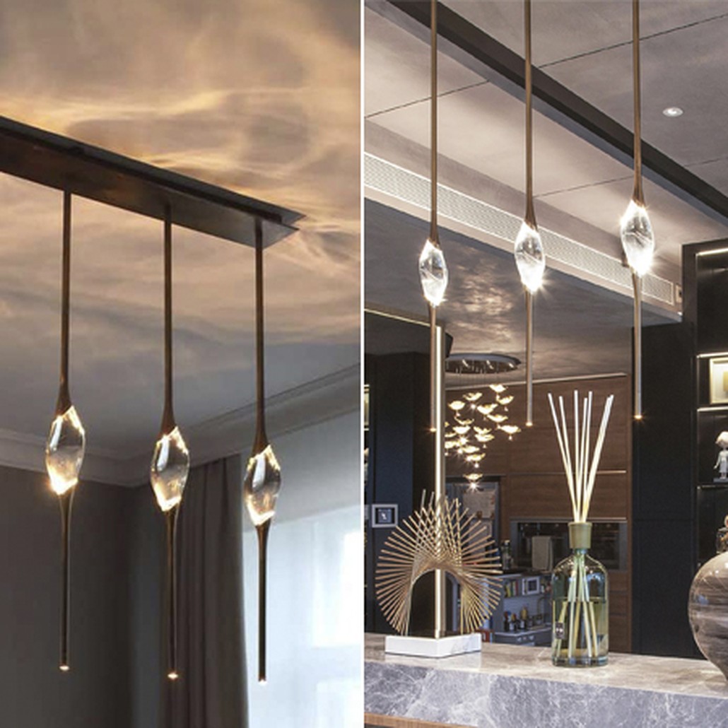 Подвесной светильник 12 Rectangle Chandelier Gold