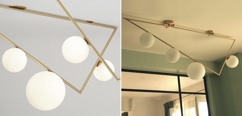 Потолочный светильник Atelier Areti Girlande Ceiling Triangle