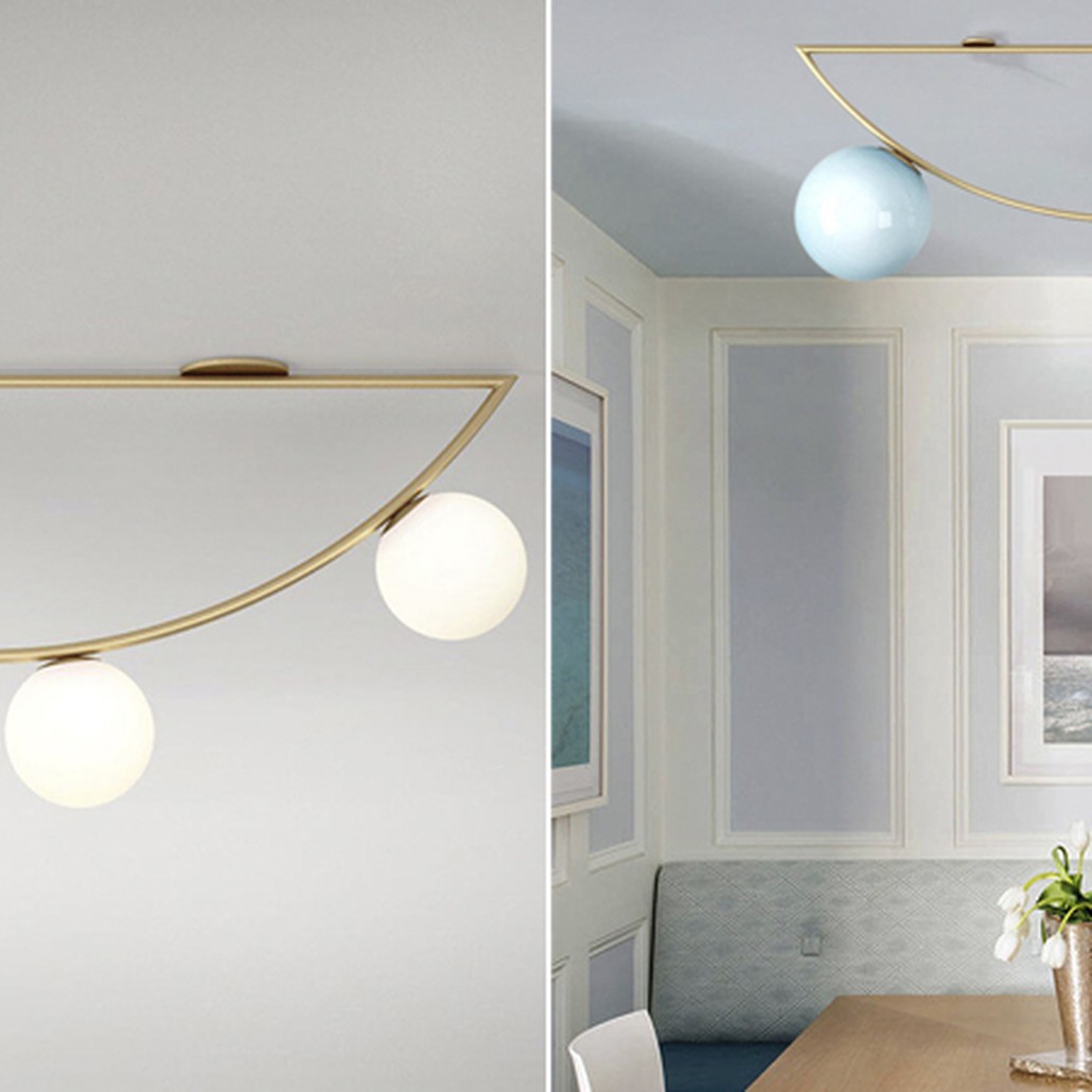 Потолочный светильник Atelier Areti Girlande Ceiling Crescent Blue