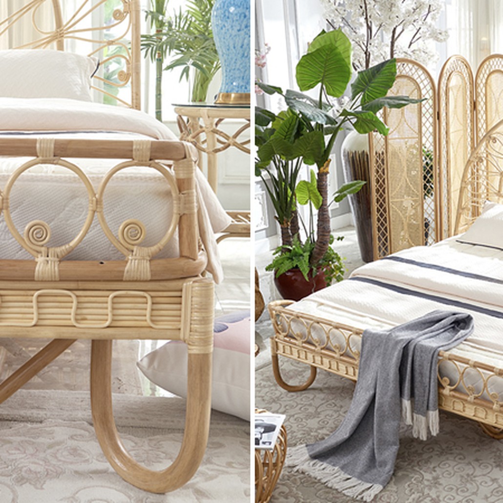 Кровать Boho Wicker Bed