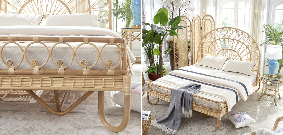 Кровать Boho Wicker Bed
