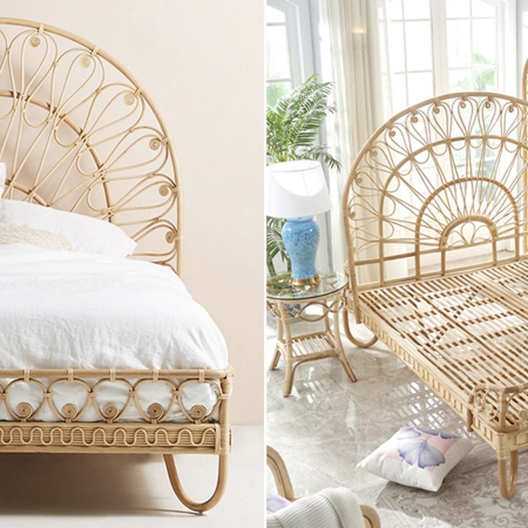Кровать Boho Wicker Bed