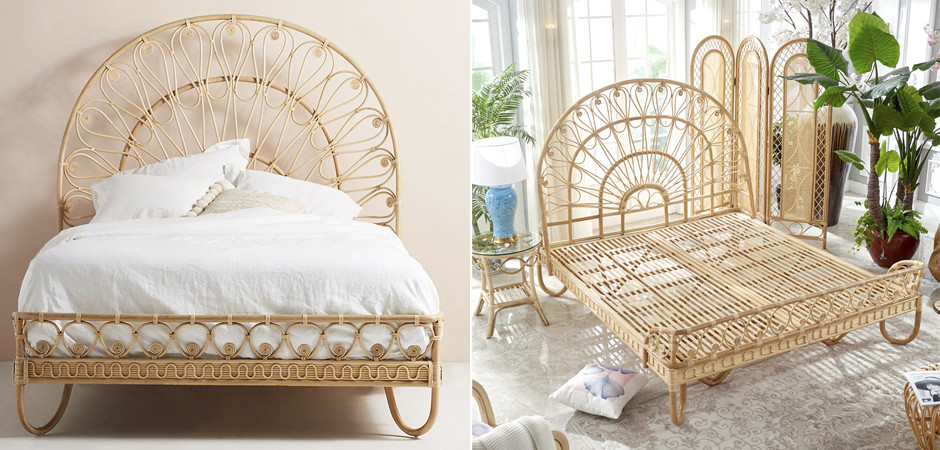 Кровать Boho Wicker Bed