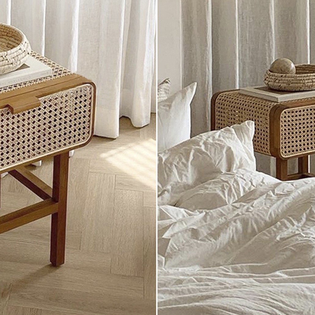 Тумба Rattan Mesh Nightstand