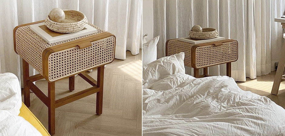 Тумба Rattan Mesh Nightstand