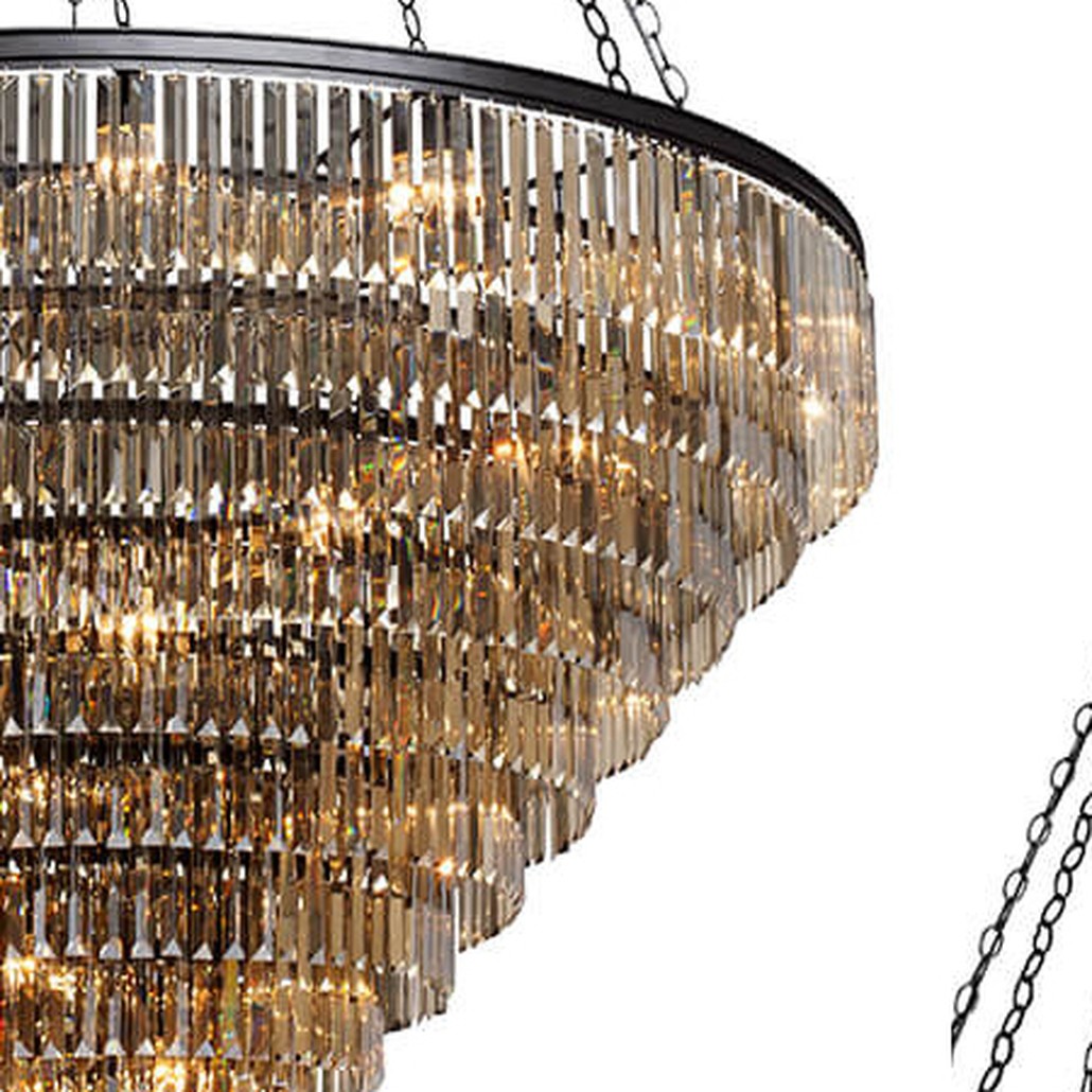 Большая Многоярусная люстра ODEON Amber GLASS 11-TIER диаметр 160 см