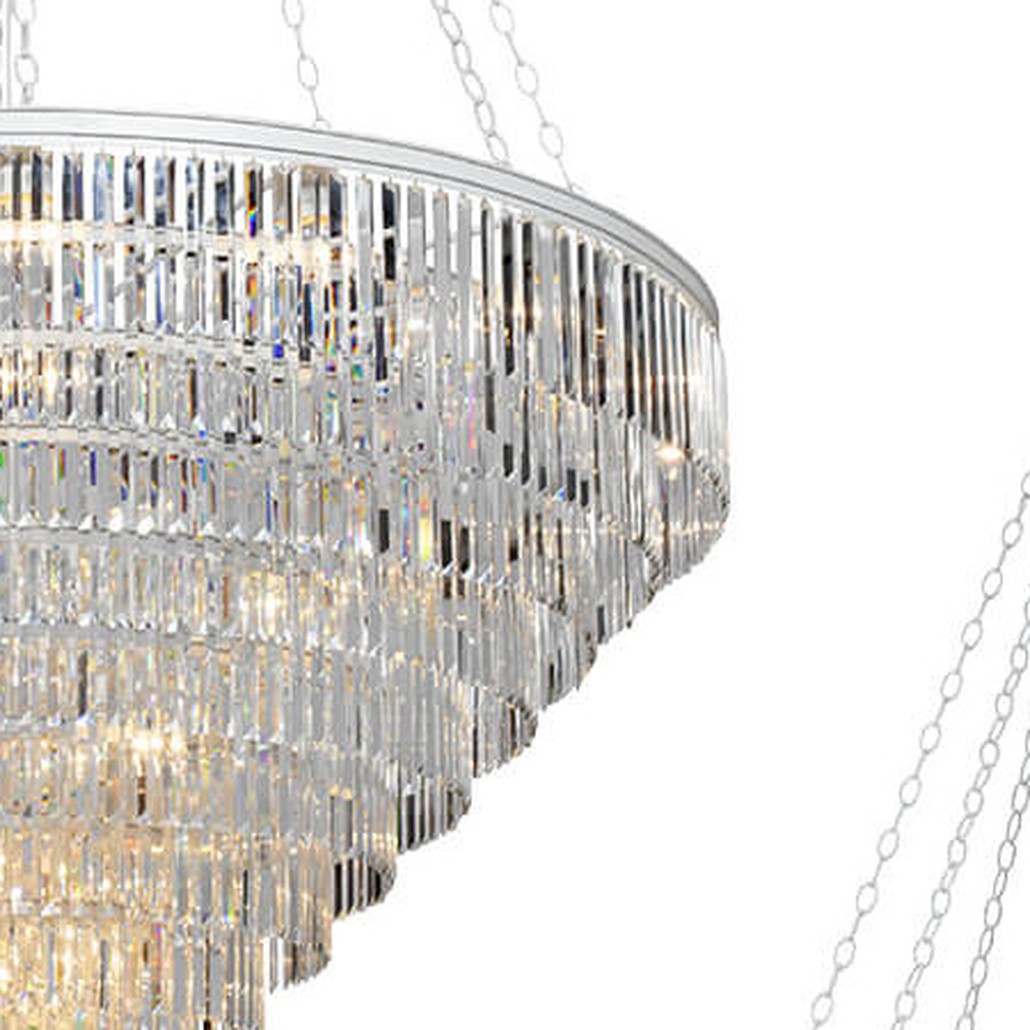 Большая Многоярусная люстра ODEON CLEAR GLASS 11-TIER диаметр 160 см