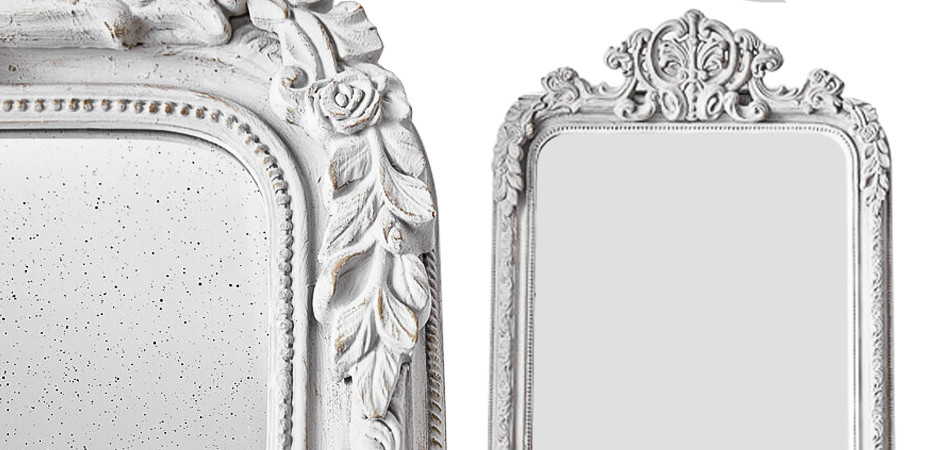 Зеркало Aged White Mirror