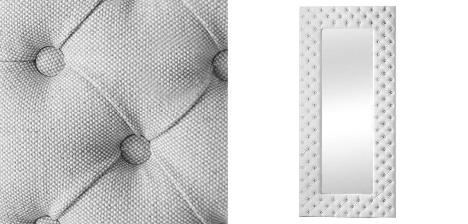 Зеркало Capitone Mirror Light Gray