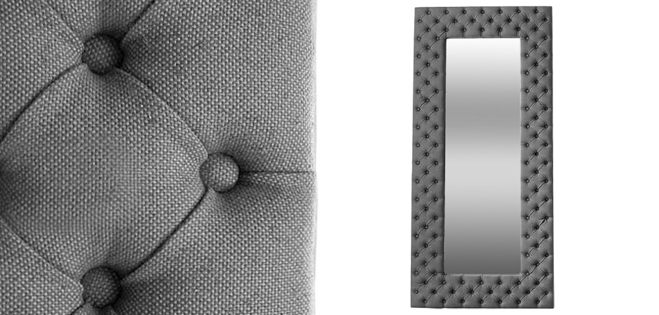 Зеркало Capitone Mirror Gray