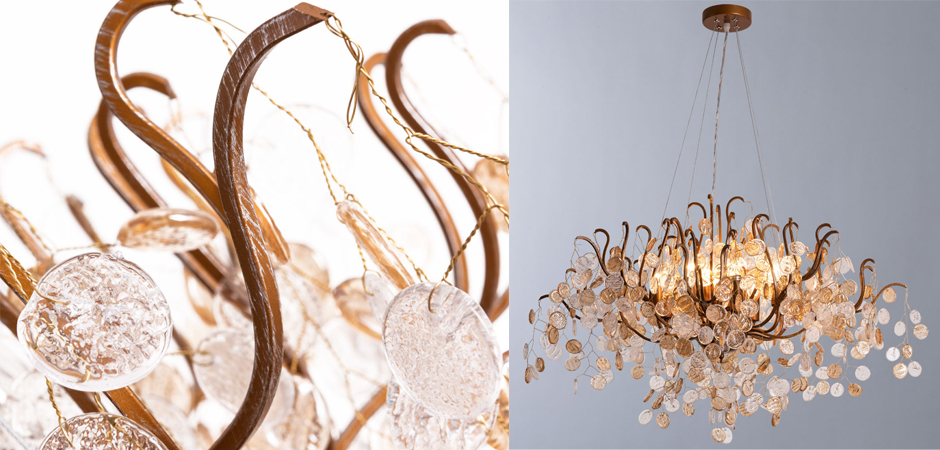 Люстра FAIRYTREE Chandelier Amber Pendants 100