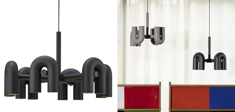 Люстра Cirkus AGO Lighting black 4-6