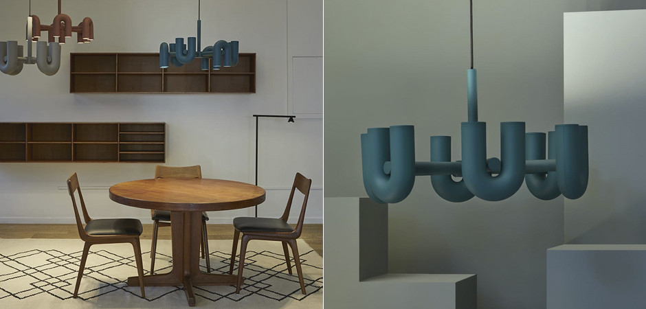 Люстра Cirkus AGO Lighting turquoise 4-6