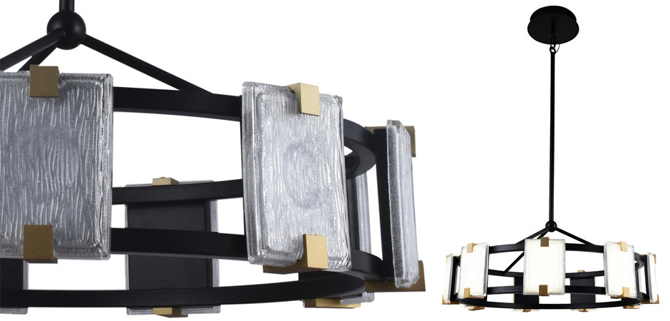 Люстра Rectangular Glass Plafon D68