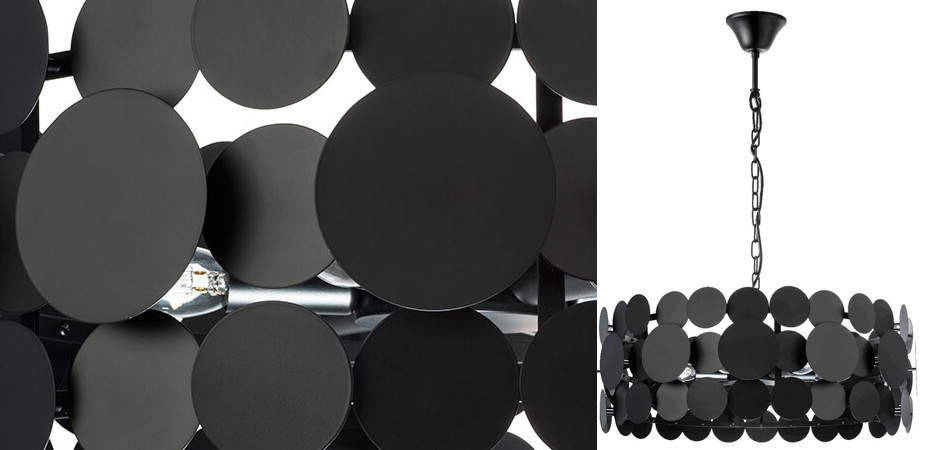 Люстра Black Matte Disk D60