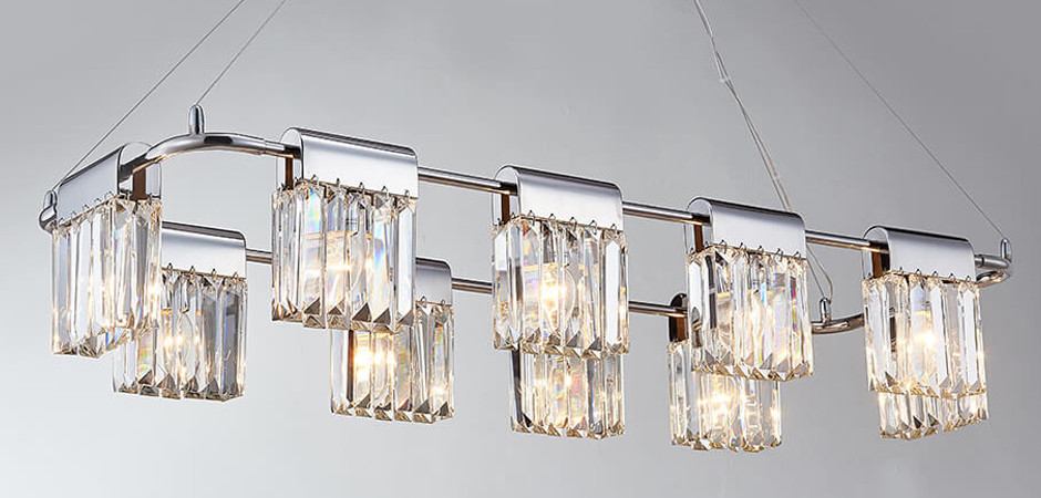 Люстра Crystal Pendants chrome 10
