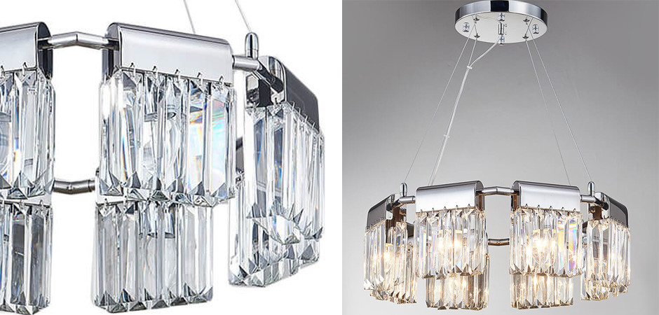 Люстра Crystal Pendants chrome 8