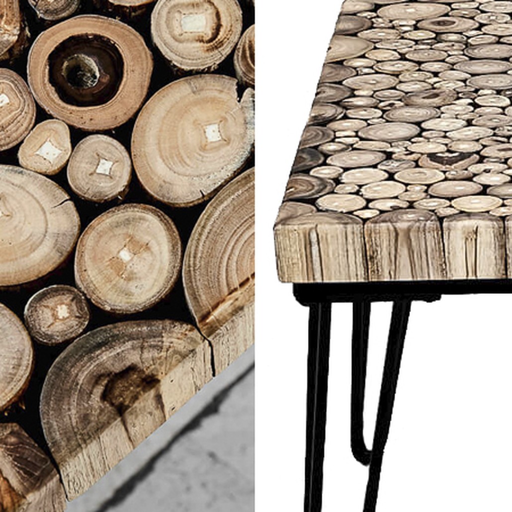 Кофейный стол Tree Cuts square coffee table